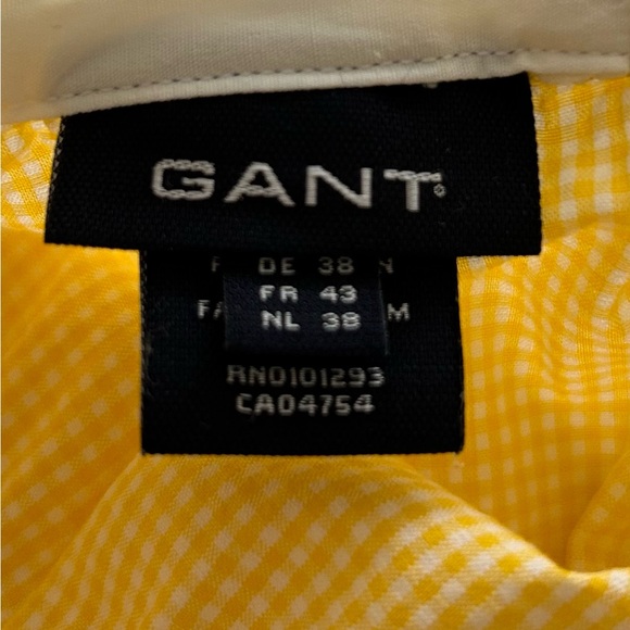 Vintage Gant Yellow & White Mini-Check Sundress - Picture 5 of 10